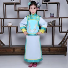Костюм принцессы Hanfu Женская королевская одежда Китайский древний костюм вышивка династии Цин придворная одежда