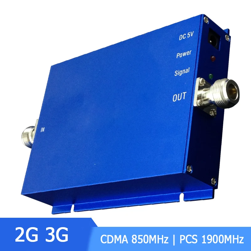 

Dual Band Cellular Signal Booster 1900MHz 2G 3G Band2 Band5 850MHz CDMA PCS FDD Internet Cellphone Signal Amplifier Repeater -