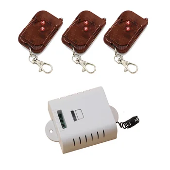 

Latest AC85V 110V 220V 250V1CH RF Wireless Remote Control Switch System 3Transmitter & 1Receiver 1CH Relay Smart Home Switch