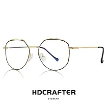 Круглые очки оправа женские мужские очки ретро очки для близоруких металлических прозрачных линз черные серебристые золотые очки Oculos De Grau