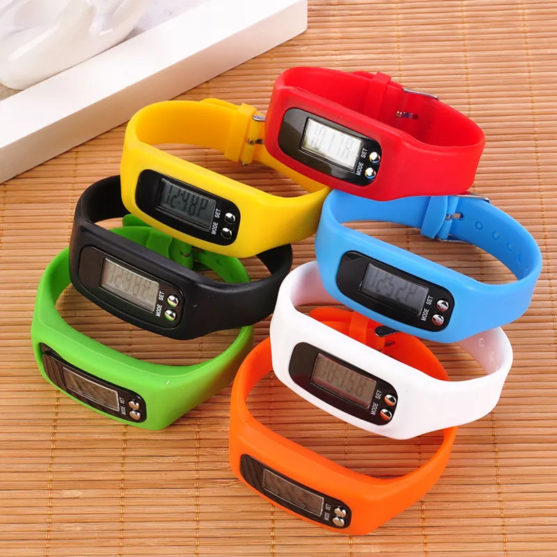 

SOONHUA Sports Pedometer Bracelet Walk Step Counter Running Distance Calorie Counter Pedometer Digital Tracker LCD Fitness Band