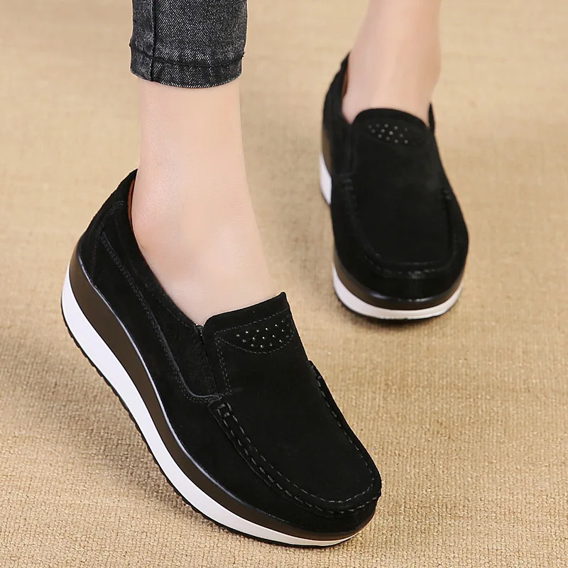 2018 Women Platform Summer Shoes Moccasins Ladies Mother Leisure Concise Spring Footwear Women Casual Vulcanize Shoes DT1478