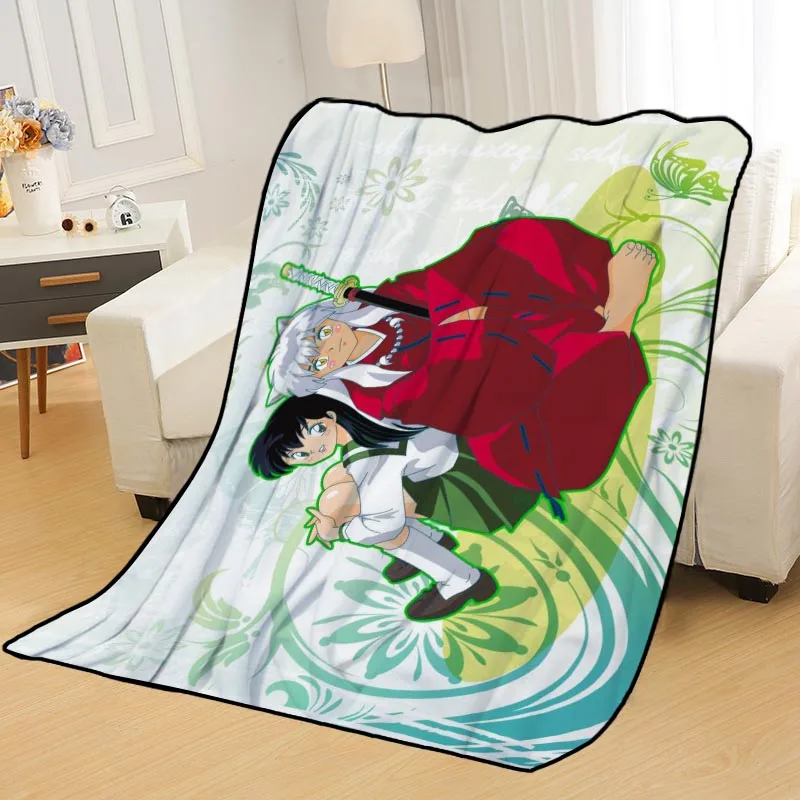 Personalized Blankets Custom InuYasha Blankets for Beds Soft DIY Your Picture Decoration Bedroom Throw Travel Blanket - Цвет: Blanket 17