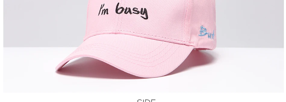 Ladybro Для женщин Бейсбол Кепки я занят папа шляпа бренд уличной Мужская шапка, Кепка женские розовые модные Повседневное кепки-бейсболки с