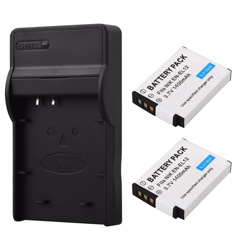 

1400mAh EN-EL12 ENEL12 EN EL12 Battery for Nikon COOLPIX S630 S610 S640 S1000 S1200pj S31 S6000 S6100 S6150 AW120s P340 S960