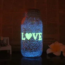 1 пакет 10 г светится в темноте флуоресцентный песок вечерние яркие краски бутылка желаний со звездами "сделай сам" частицы светящиеся игрушки для детей подарок