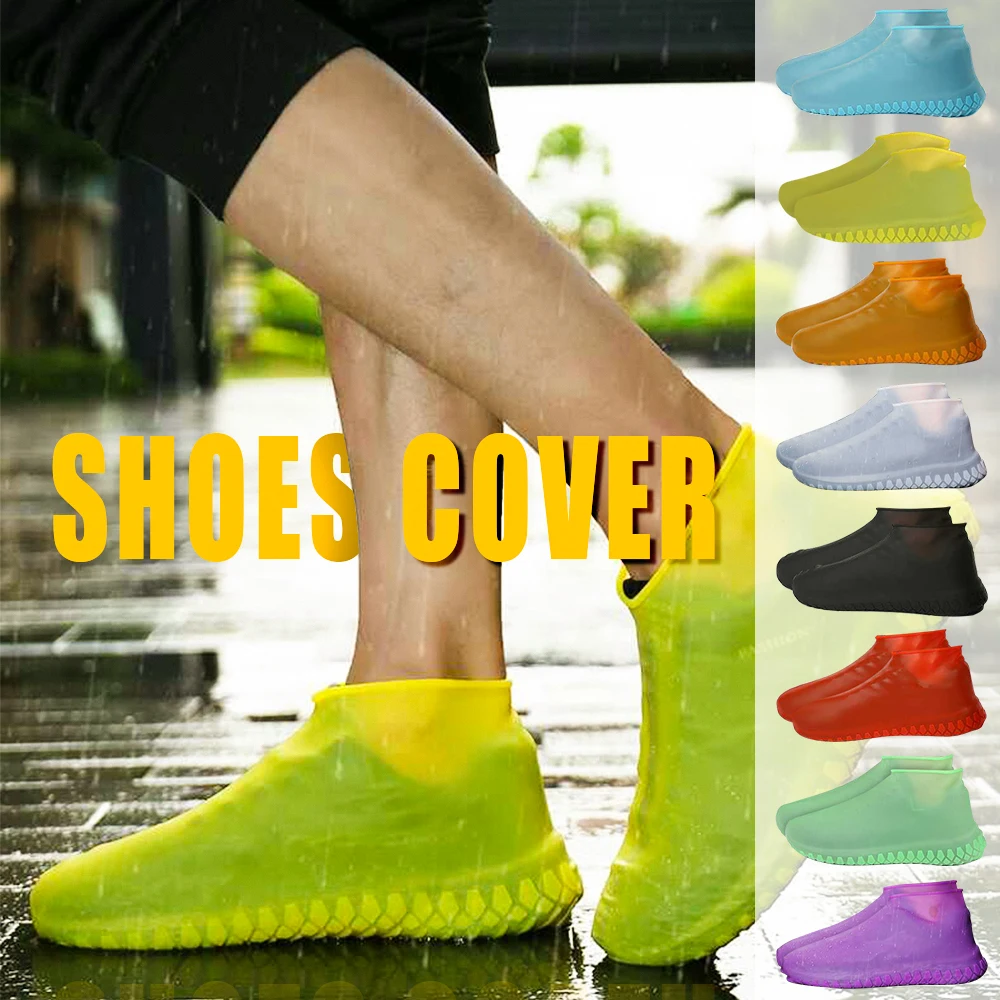 

Overschoenen Reusable Shoe Covers Dustproof Rain Cover Winter Step In Shoe Waterproof Silicone Shoe Covers Choose 25-45 Yard