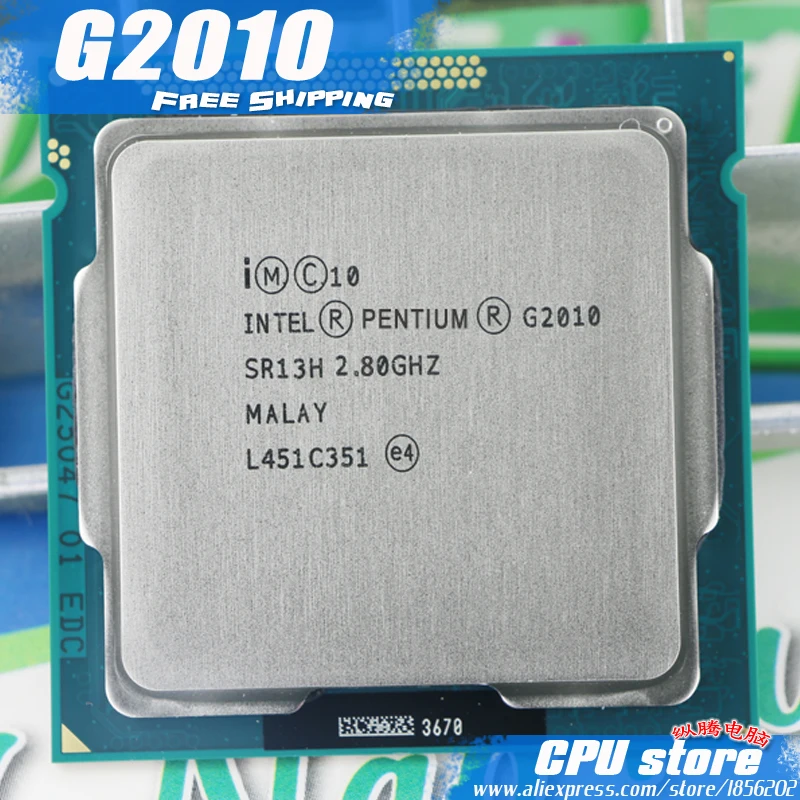 Free Shipping Intel Pentium G2010 3M Cache 2.8 GHz L3=3M LGA 1155 TDP ...