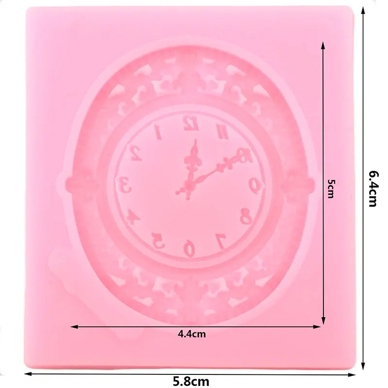 3D часы силиконовые формы торт кайма для мастики формы украшения для кексов DIY Свадебные инструменты для украшения торта конфеты шоколадная мастика