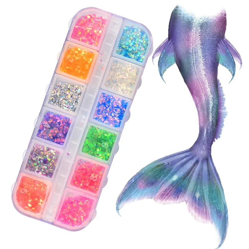 

Nail art decoration Sequins multicolour Manicure Irregular Broken Glass Platinum Nail Aurora Sequins Diamond Bottle