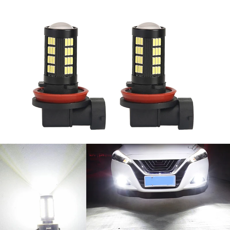 

DOTAATDW 2x H11 LED canbus 4014 SMD Bulbs Reflector Mirror Design For Fog Lights For Mitsubishi Lancer 2010-2014 Mitsubishi Asx