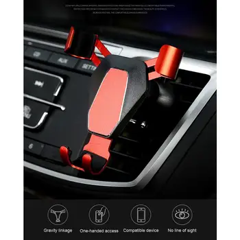 

Triangle Mobile Phone Bracket for 4-6 inchs phones Car Air Outlet Gravity Metal Lazy Bracket mobile phone holder and bracket