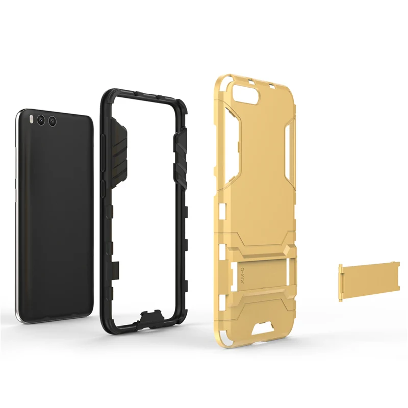 2 in 1 Hard PC+Soft Silicone TPU Rugged Rubber Kickstand Case For Xiaomi Mi6 Mi6 Plus Matte Armor Shockproof Phone Holder Cover (23)