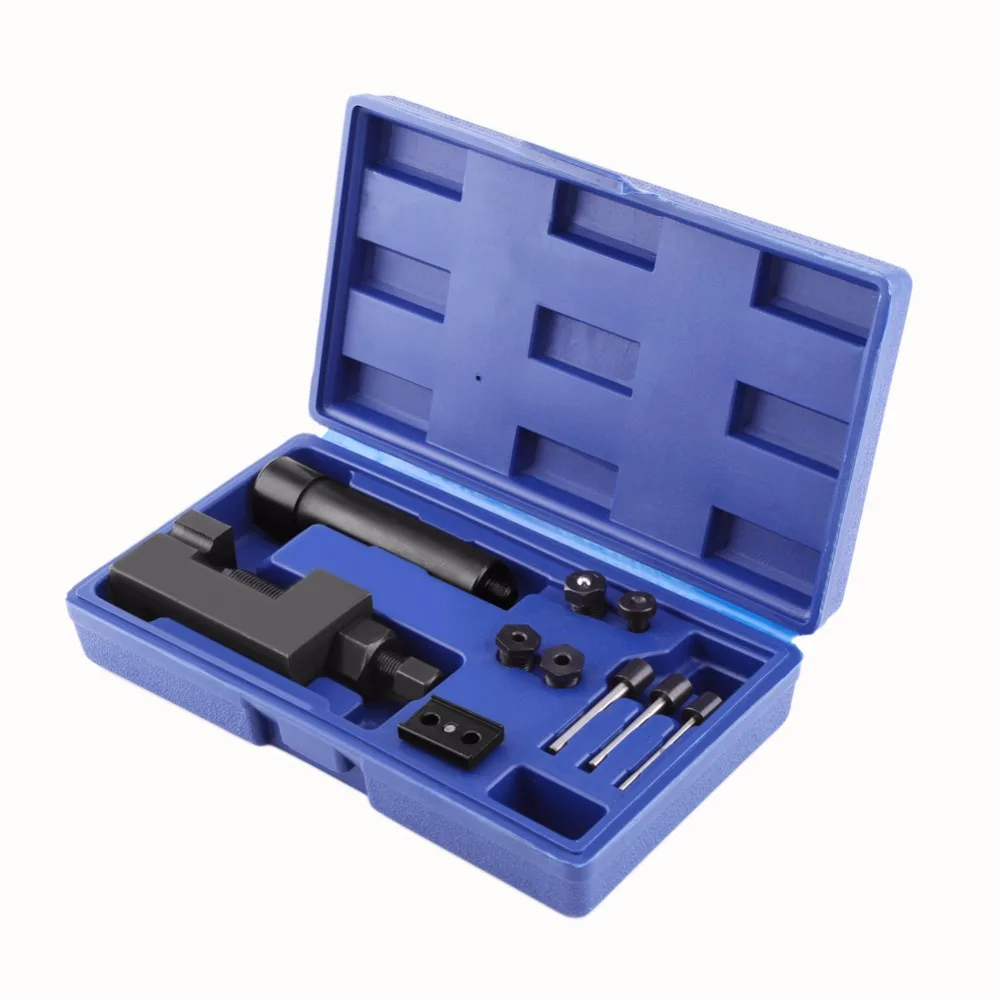 

Oversea ES ATV Motorcycle Bike Chain Breaker Cutter Riveting Tool Kit 520/525/530/630 Chain Breaker Riveting Kit