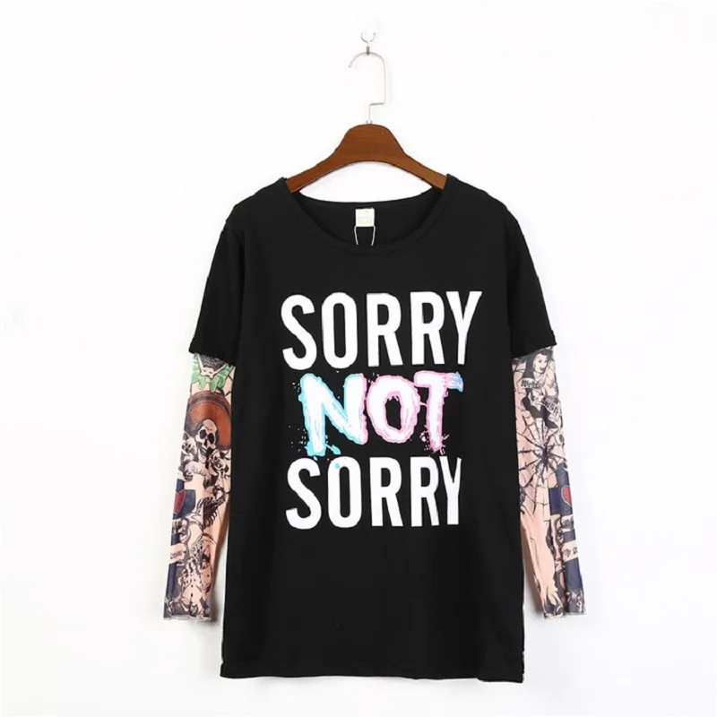 Schädel Tattoo Mann T-Shirts 100% Baumwolle Frauen T-shirts Hip Pop Erwachsene Kleidung Mama Papa Jersey Familie Tops Langarm kostüme