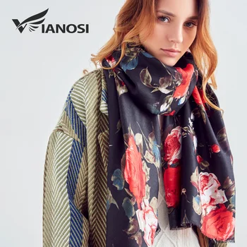 

[VIANOSI] Women Scarf Fashion Print Autumn And Winter Scarves Brand Bandana Soft Shawls Luxury Bufanda Mujer