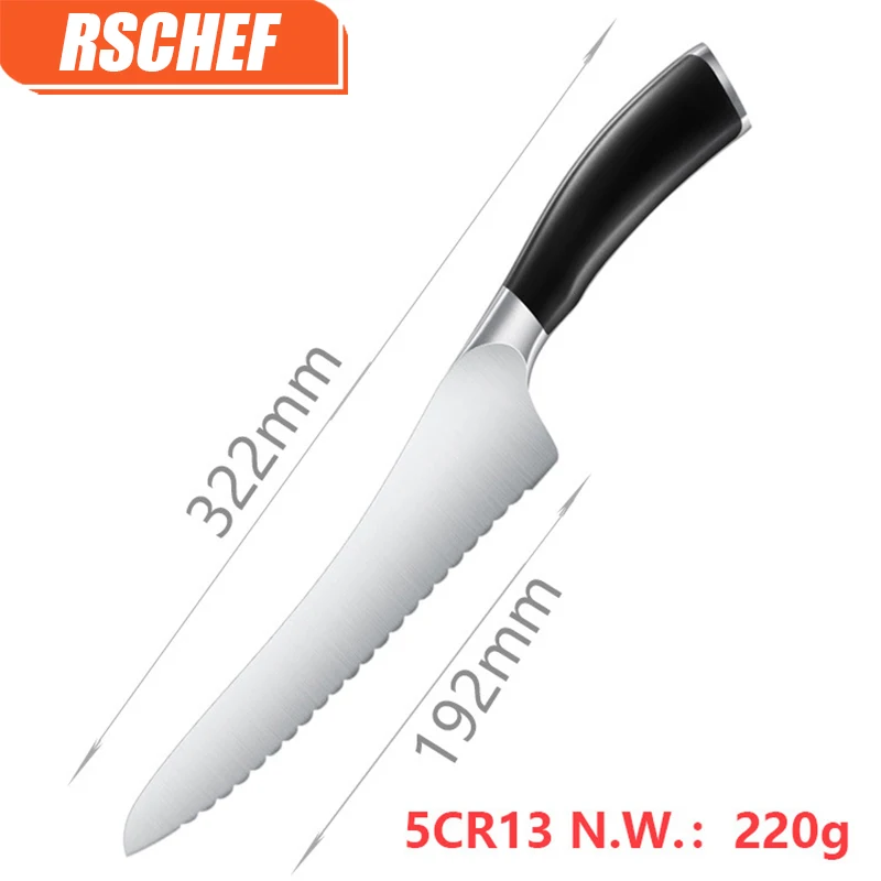 

RSCHEF Stainless Steel Chef Knife Kitchen Tool Stainless Steel 5CR15