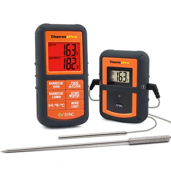 

ThermoPro TP08 Wireless Remote Digital Cooking Thermometer Dual Probe Meat Thermometer for BBQ Smoker Grill Oven Monitors