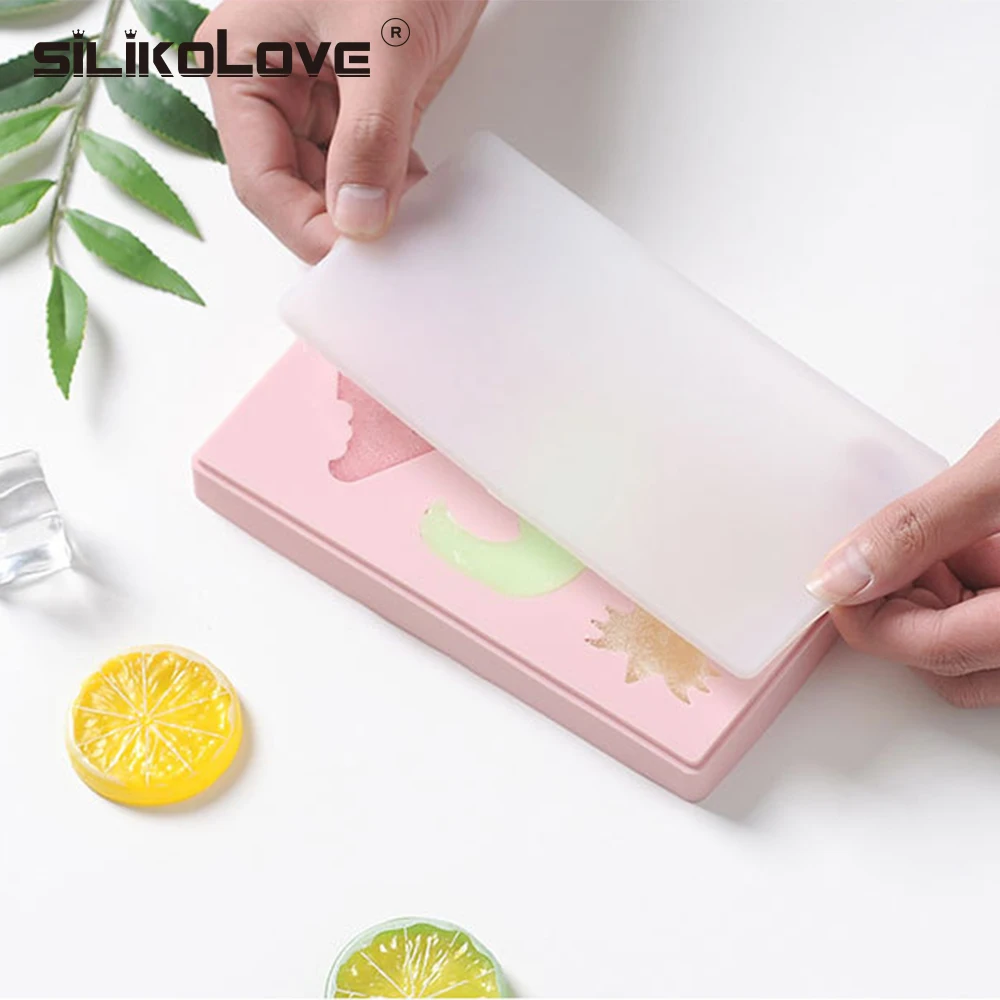SILIKOLOVE силиконовые формы мороженого с крышкой лоток DIY ручной работы фруктовый