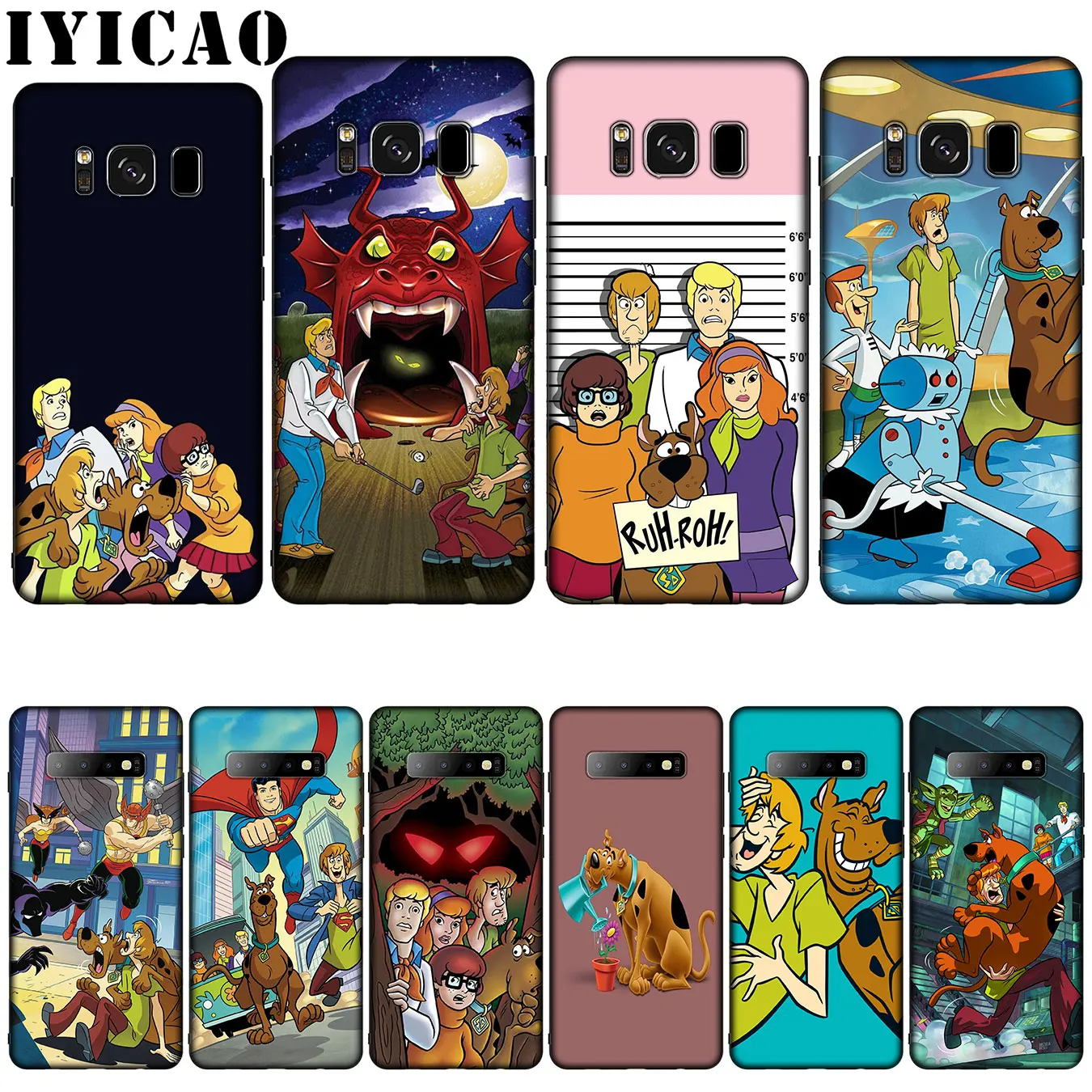 

IYICAO Shaggy and Scooby Doo Silicone Soft Phone Case for Samsung Galaxy S10 S9 S8 Plus S6 S7 Edge S10e E Cover
