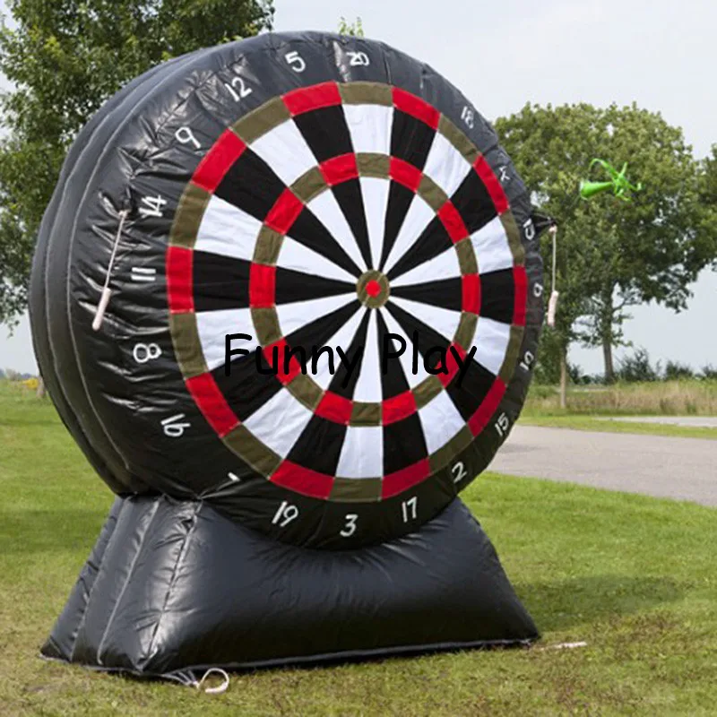 

High quality Inflatable Soccer Dart Game Inflatable Golf Foot Dart Board For Outdoor Activity kick goal