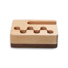 Креативная деревянная визитная карточка, держатель, настольная подставка, органайзер, коробка для хранения, Офисные аксессуары, деликатная практичная