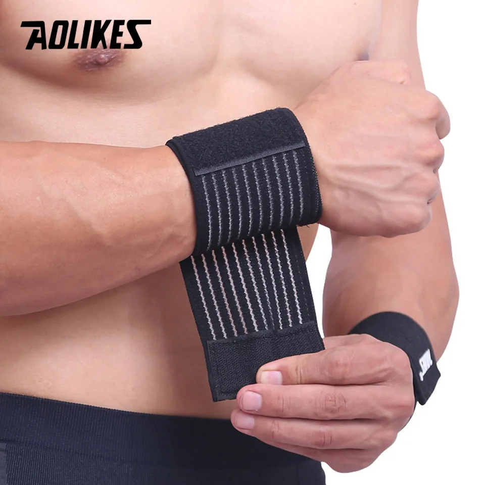 1 Pcs 40cm wrist band men women elastic bandage for hand wrist strap wrap fitness wristband sport gym support protector