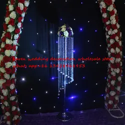 120 см высокие Свадебные Цветочный Кристалл столб Свадебные centepriece Свадьба дорога приведет
