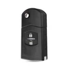 KEYYOU 2 Button Remote Key Fob Shell Case Folding Flip With Uncut Blade For Mazda 3 5 6 Free Shippping ► Photo 3/6