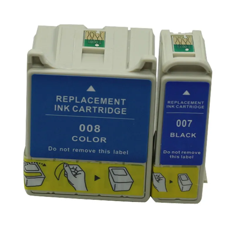 

T007 T008 Ink Cartridges Replacement For Epson Stylus Photo 780 785EPX 790 825 870 875DC 875DCS 890 895 915 Printer Inkjet