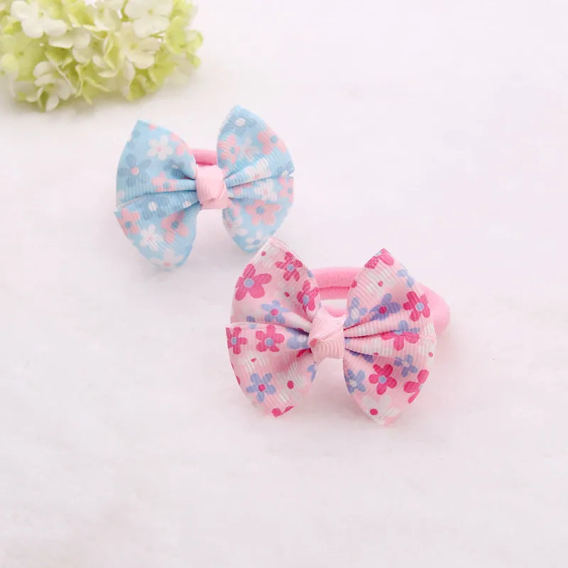 High quality Ribbon Bows Hair Gum Hair Accessories Headwear Hair Bows
