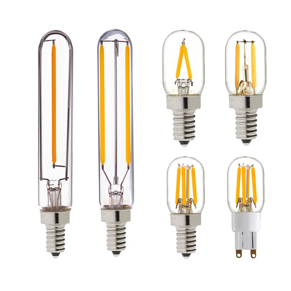 T20 Refrigerator LED Filament Bulb,1W 2W,G9 E12 E14 Standard Base,Super