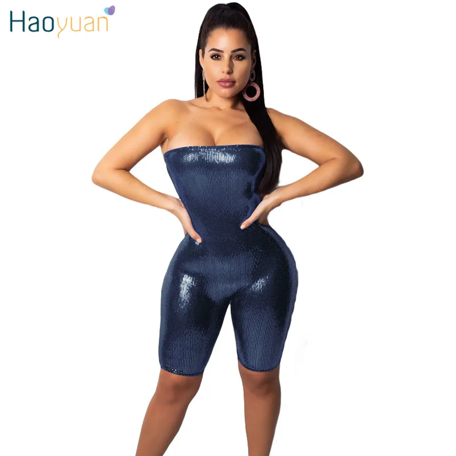 Aliexpress.com : Buy HAOYUAN Sequin Strapless Skinny Sexy