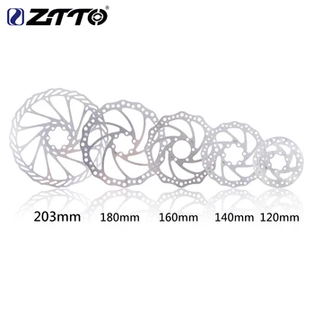 Rotore del freno a disco ZTTO 203mm/180mm/160mm/140mm/120mm Rotori dei freni in acciaio inossidabile da 6 pollici per parti di biciclette da strada di montagna