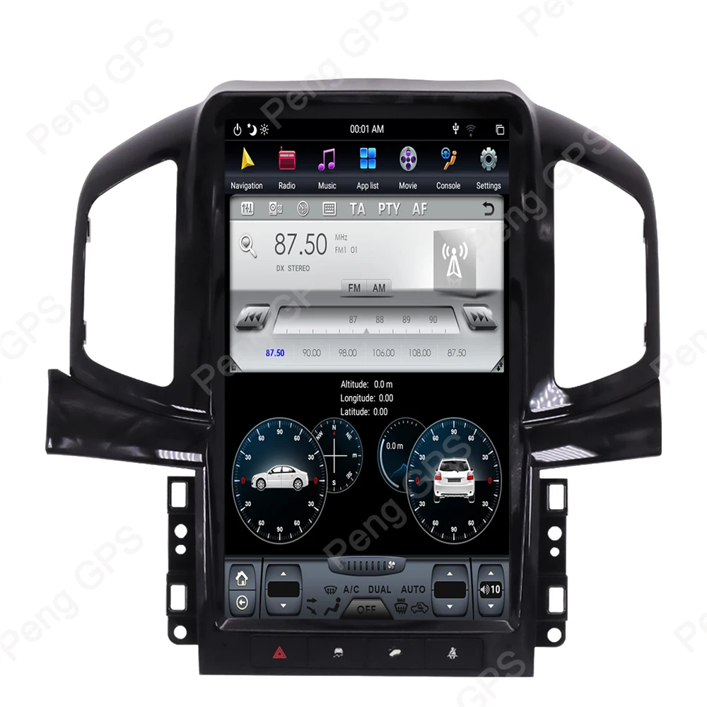 Sale 4+64G Vertical Screen Android 8.1 Sant Navigation Car Stereo for Chevrolet Captiva 2012-2017 Fast Boot 6 Core 1920*1080 Headunit 4