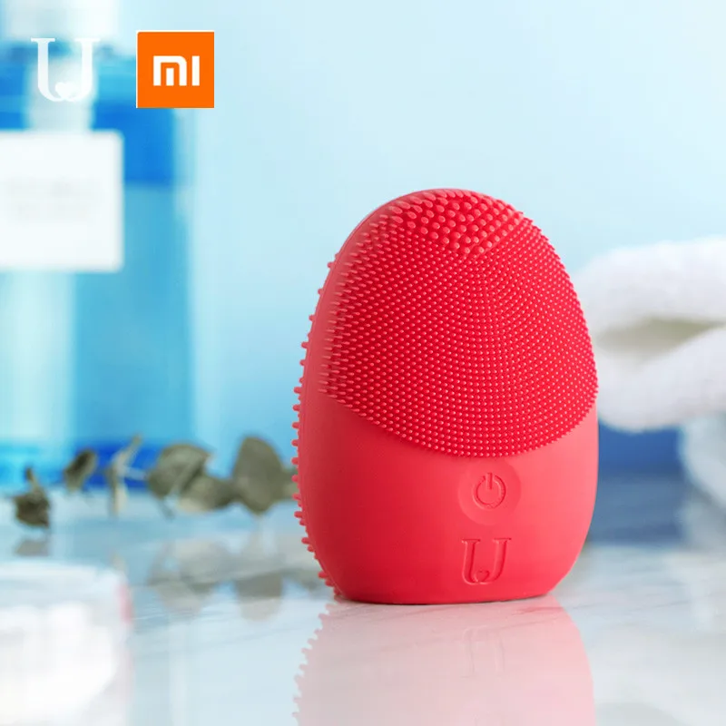 Xiaomi mijia sonic Очищающая щетка для лица, Мини электрическая Массажная стиральная машина, водонепроницаемые силиконовые инструменты для глубокого очищения лица