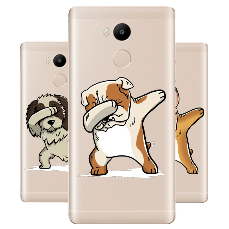 

DREAMFOX M485 French Bulldog Dog Soft TPU Silicone Case Cover For Xiaomi Redmi Note 3 4 5 Plus 3S 4A 4X 5A Pro Global