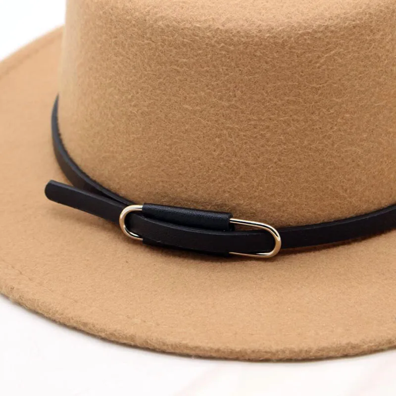 BINGYUANHAOXUAN/Модная Мужская классическая фетровая шляпа из свиного пирога, фетровая шляпа, шляпа-федора, шапка, черная лента, Панама