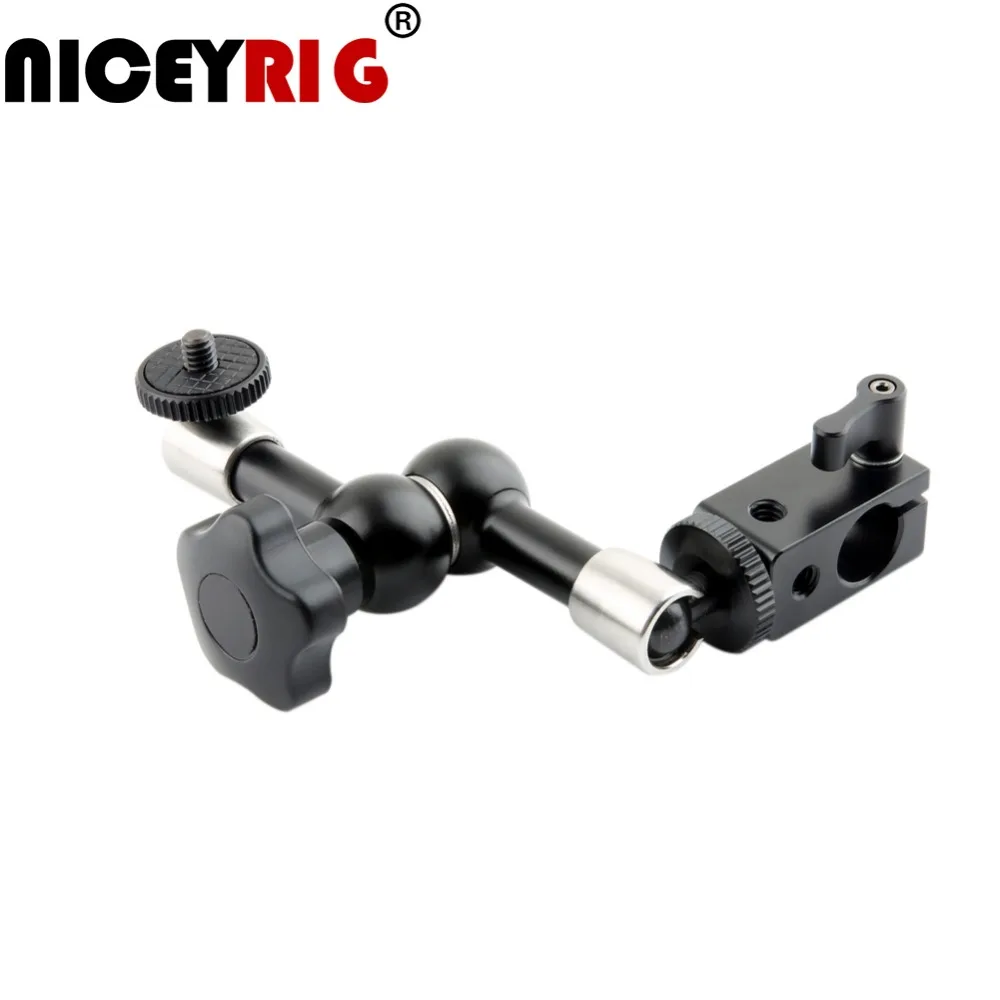 NICEYRIG магический Рычаг 1/4 &quotвинт 15 мм стержень зажим шаровая Головка Кронштейн ARRI