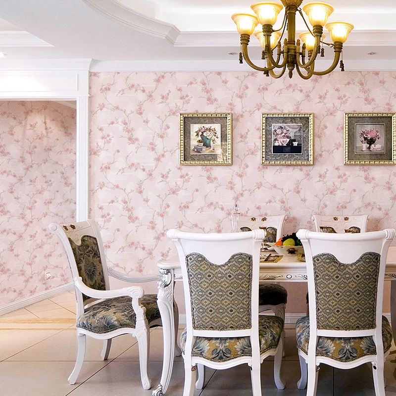 Plum Blossom 3D Embossed Wall Paper Roll 3D Stereo Pink Floral Wallpapers for Bedroom Small Flower Blue Wedding Room Wallpapers Plum Blossom 3D Embossed Wall Paper Roll 3D Stereo Pink Floral Wallpapers for Bedroom Small Flower Blue Wedding Room Wallpapers