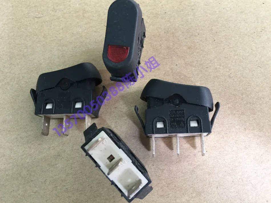 

Japan ship type switch 2 gear with light 12A 125VAC switch power switch length 27MM width 11MM