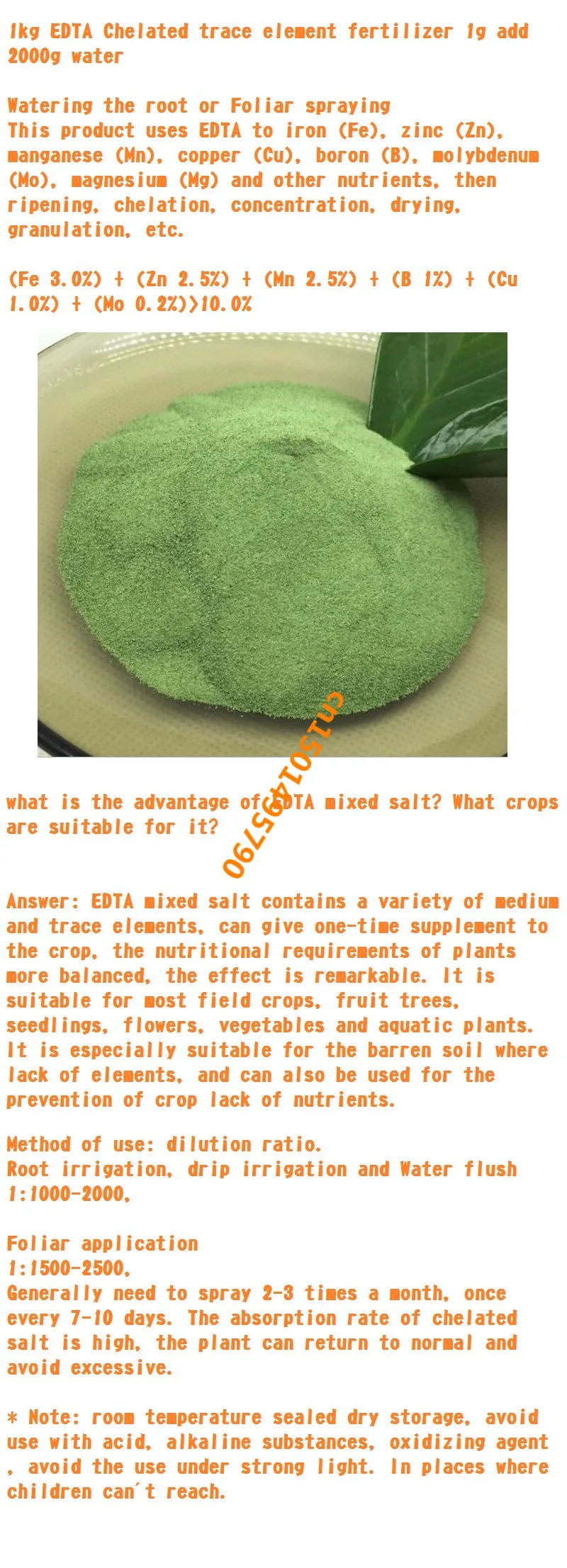 EDTA Chelated trace
