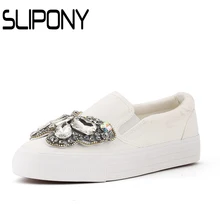 2017 Platform Lace Rhinestone Espadrilles Shoes Flats Shoes Luxury Brand slip on Women crystal Shoes bow wedding shoes platform