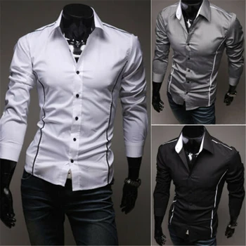 

Men's Formal Shirt Long Sleeve Shirt Designer Business Luxury Shirts Regular Fit Casual Tops