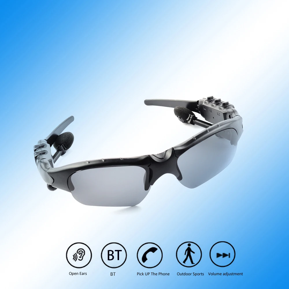 

Bluetooth 4.1 HeadphonesSmart Stereo Rotatable Eyewear Wireless Earphones Sports Sunglasses Headphone Listen Music