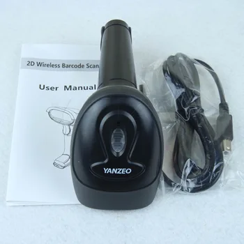 

Yanzeo 1D QR Barcode Scanner Wireless Bar Code Reader 2.4G USB Recieve Laser Barcode Scanner For Windows CE Warranty 12 Months
