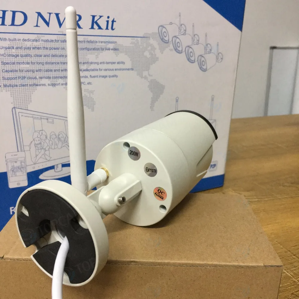 Беспроводная система видеонаблюдения TOPCAM 1080P 4 канала МП|kit kits|kit outdoorkit ip |