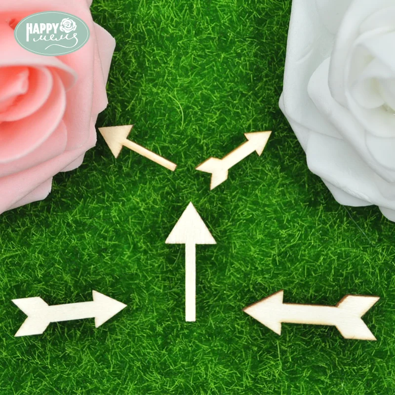 

Happymems 24pcs Wood Shapes Arrow 5 Styles Mixed DIY Craft Home Decorations Wall Sticker Scrapbooking Wooden Shape Arrow Crafts