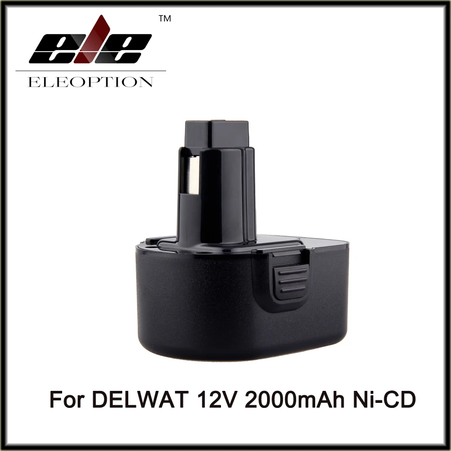 

Eleoption 12V 2000mAh Ni-CD Rechargeable Power Tool Replacement Battery for Dewalt DC9071 DE9037 DE9071 DW9072 DE9075 DE9501
