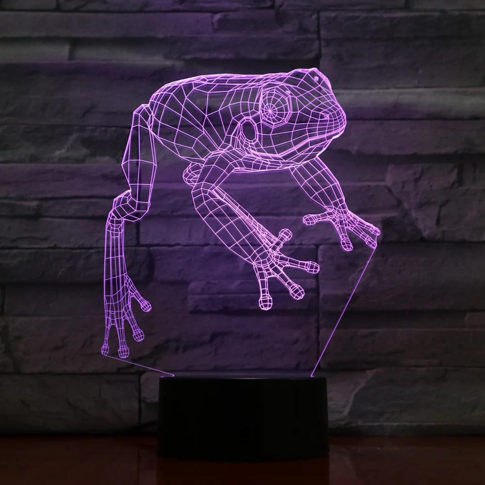 Лампа светодиодная меняющая цвет 3d декоративное освещение для гостиной